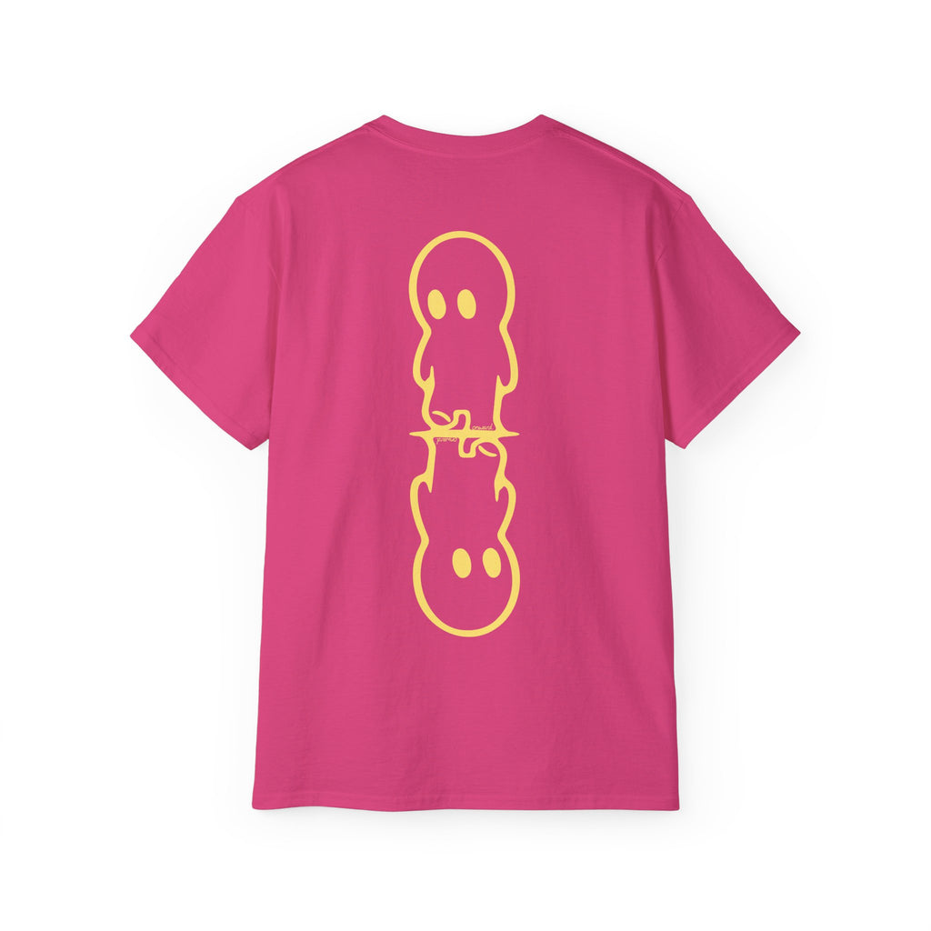 001: Kicking Sticks Mirror Tee (Butter Yellow x Heliconia)