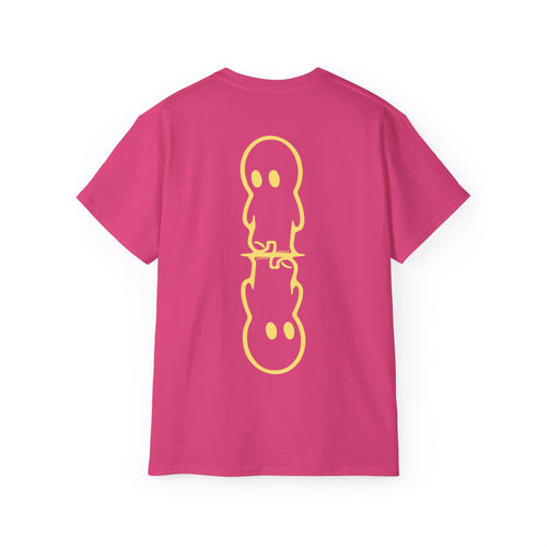 001: Kicking Sticks Mirror Tee (Butter Yellow x Heliconia)