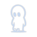 001: Kicking Sticks Sticker (Sky Mist Blue)