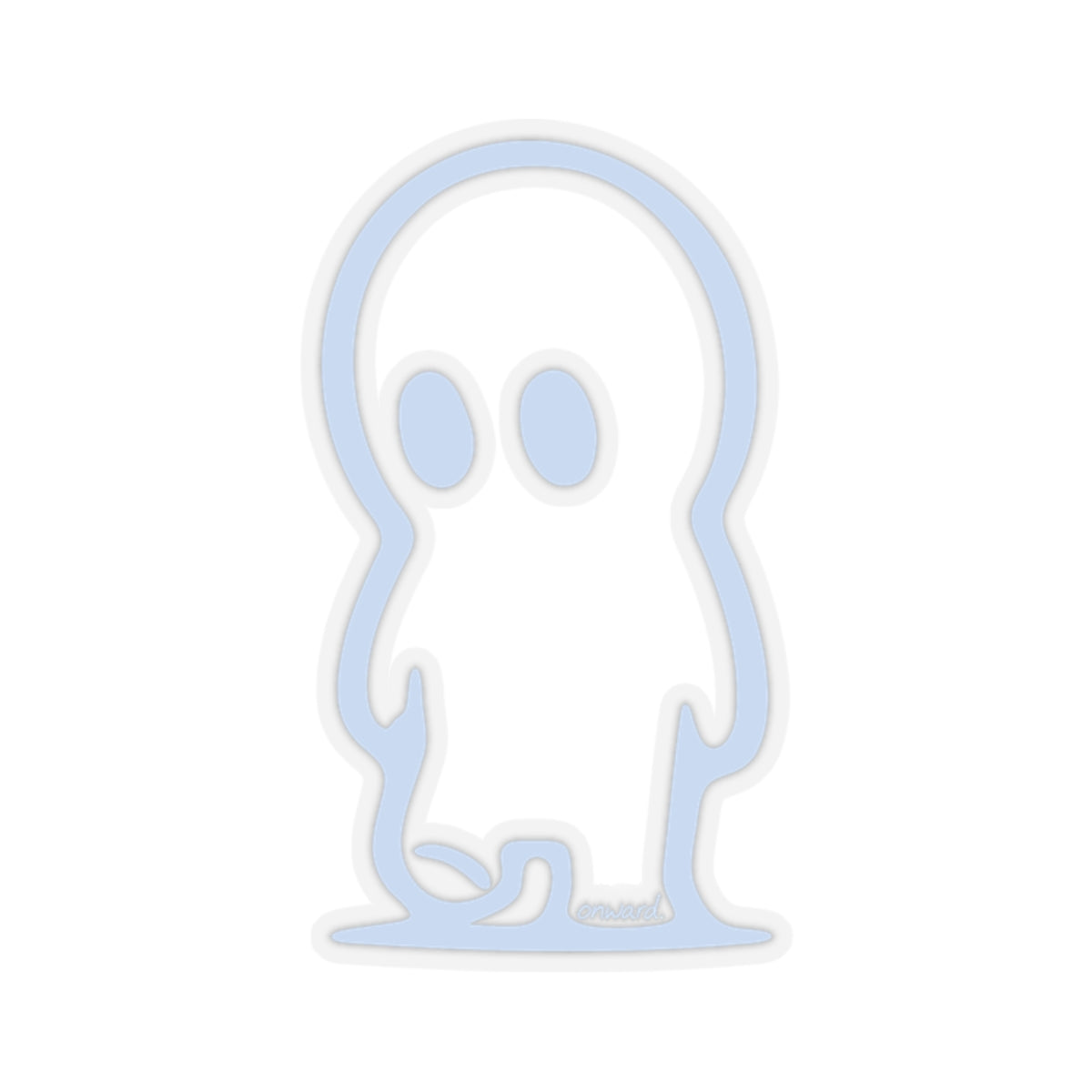 001: Kicking Sticks Sticker (Sky Mist Blue)
